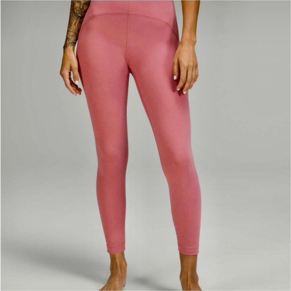 Lululemon InStill HR Tight 25" Size 14 Brier Rose Pink LW5DWPS Super Soft! - EUC